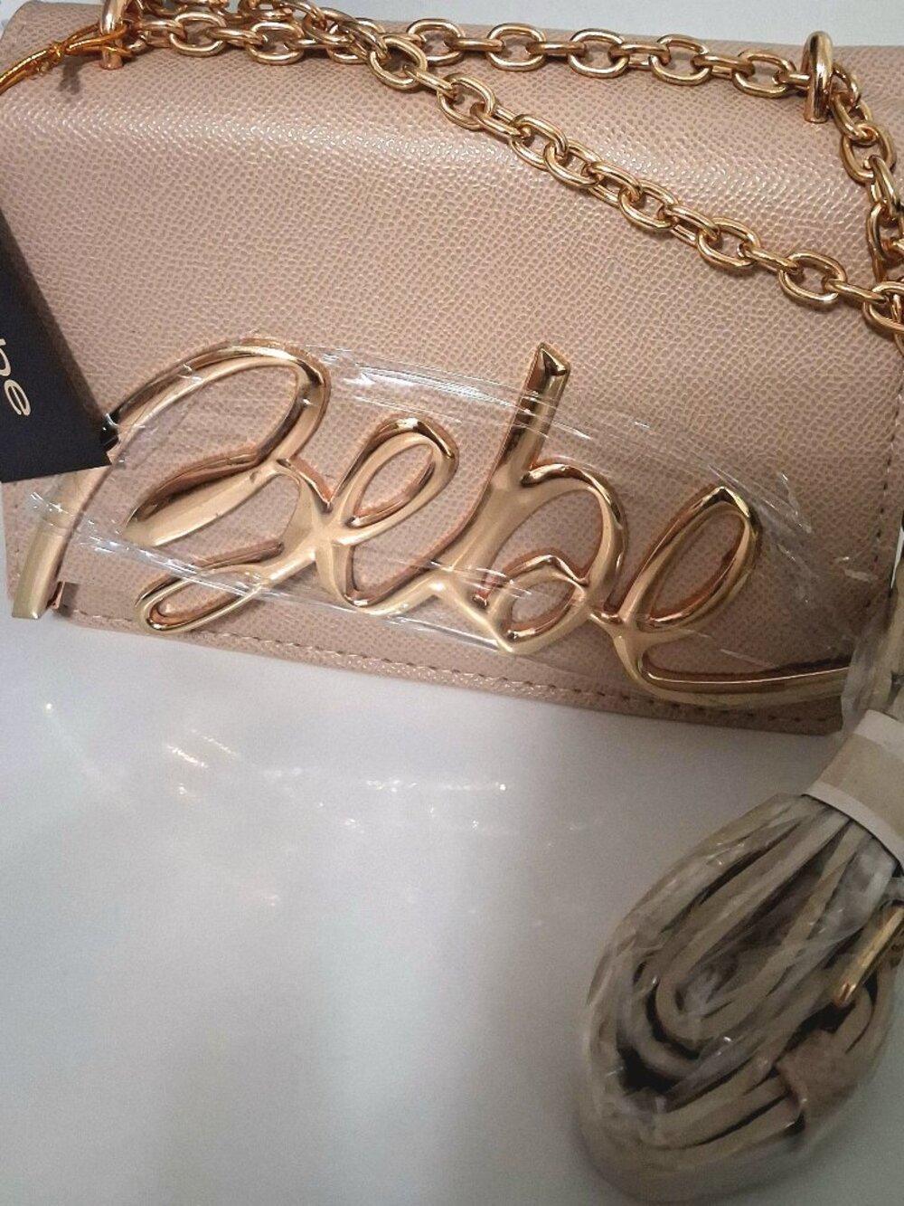 Bebe Beige Handbag